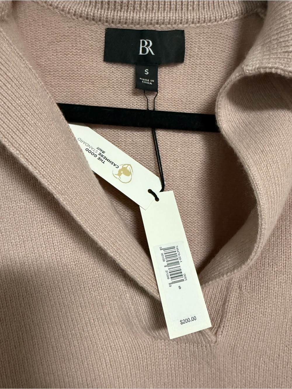 Banana Republic Pink Collared V-Neck Sweater - Picture 2 of 3